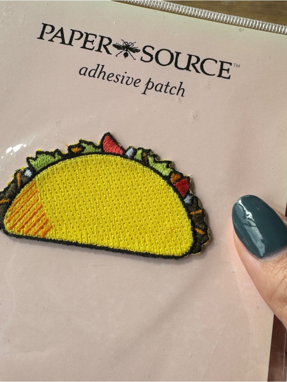 🖤5/$20 Yellow Taco & Tropical Iron-On Patch Set - Picture 2 of 6